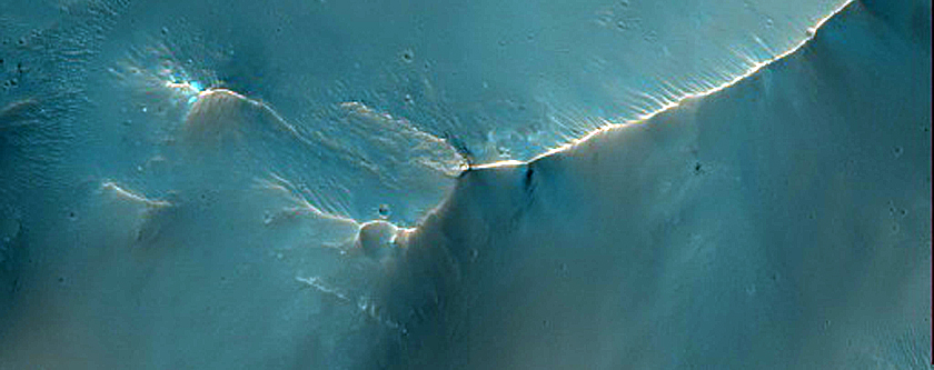 Hillslope Morphologies near Eberswalde Crater