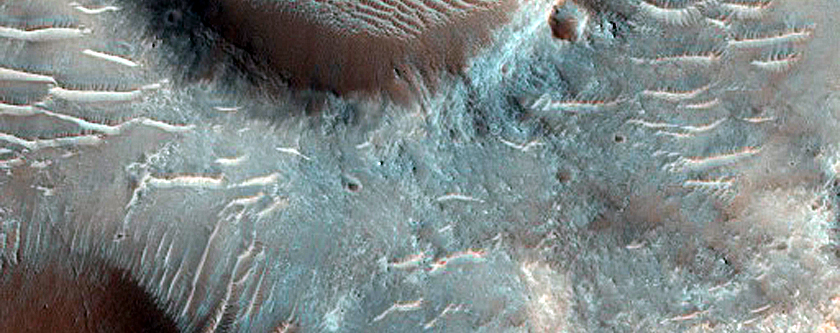 Landslide in Tyrrhena Terra
