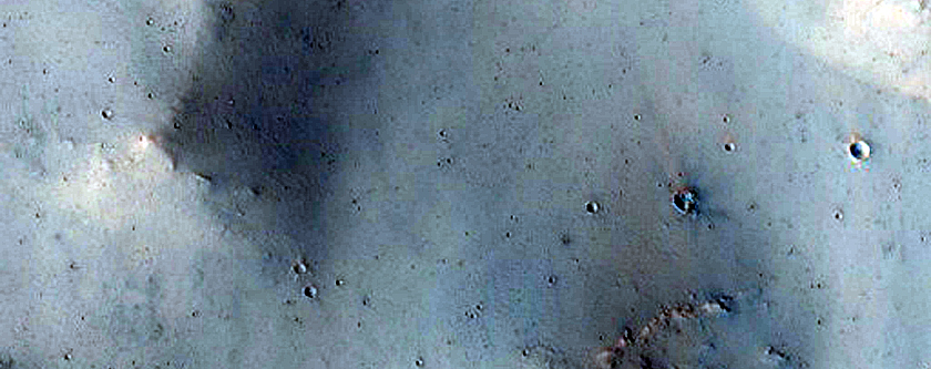 Channel and Crater in Arabia Terra