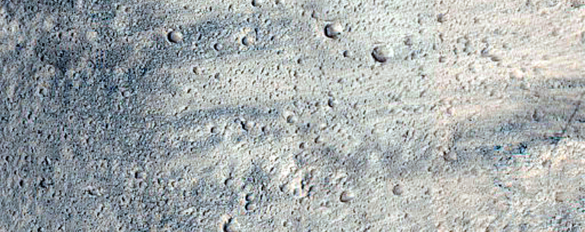 Kasei Valles Alluvial Fans within Eroded Trough