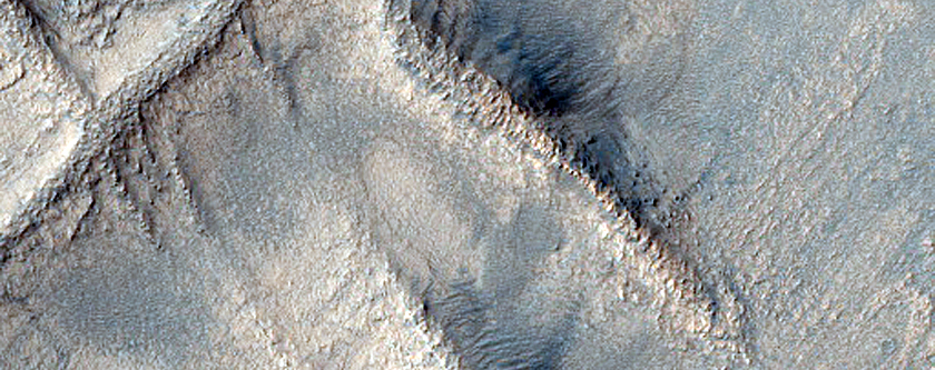 Ridges in Hellas Planitia