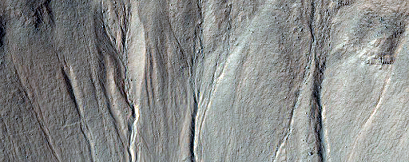 Possible Gully-Associated Light-Toned Material Northeast of Argyre Planitia
