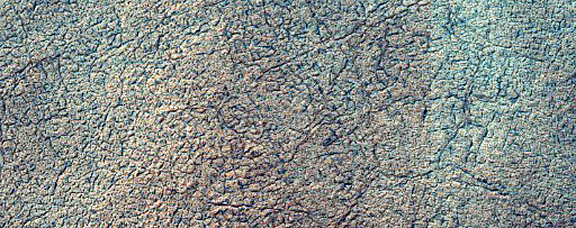 313-M Diameter Crater on South Polar Layered Deposits