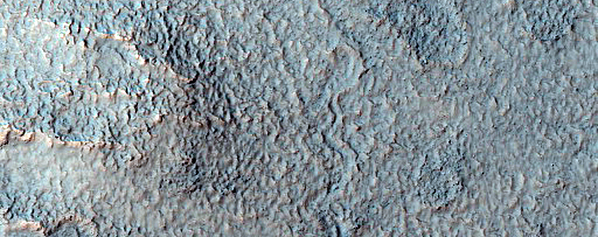 Channel Network on Rim of Hipparchus Crater