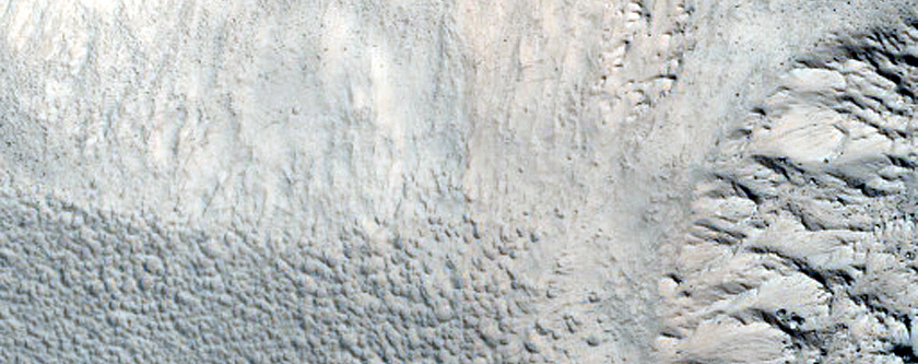 Fractured Material in Tooting Crater Wall