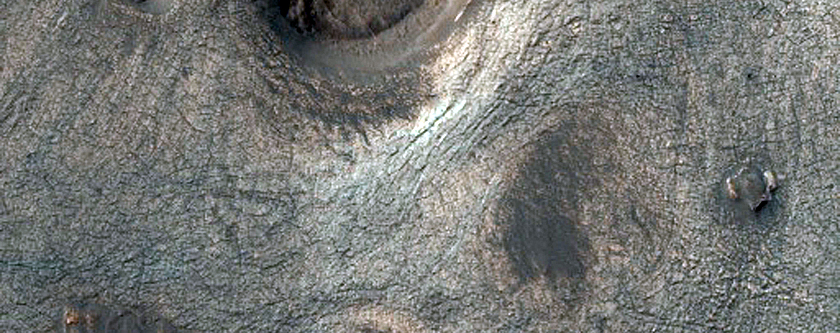 Crater East of Argyre Planitia