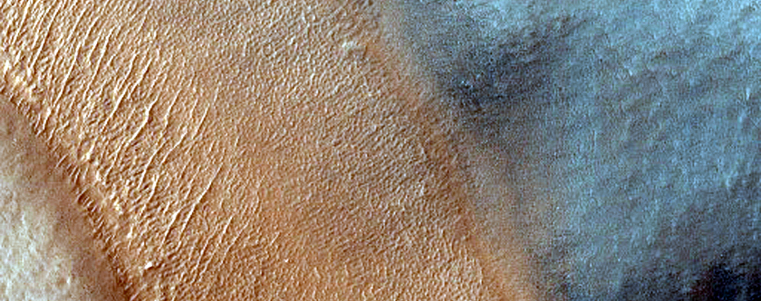 Channel in Hellas Planitia