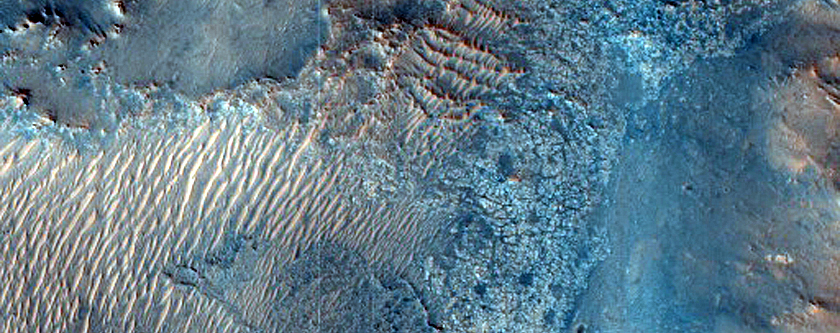 Western Exterior of Jezero Crater