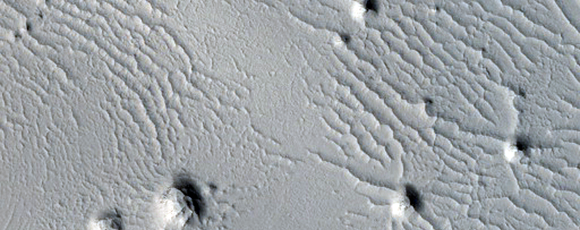 Pits in Arabia Terra Crater Floor