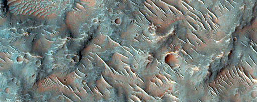 Fresh Rocky Crater