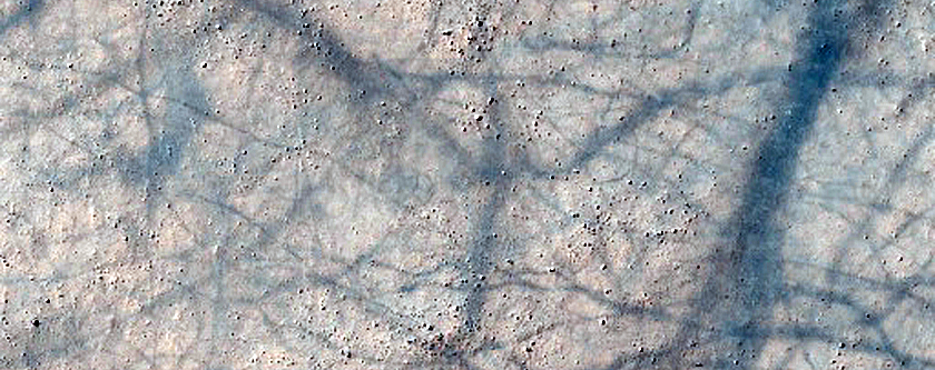 Terrain Southeast of Hussey Crater