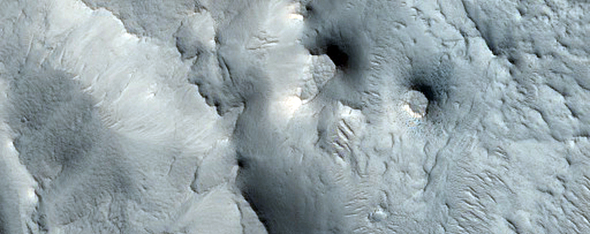 Terrain North of Antoniadi Crater