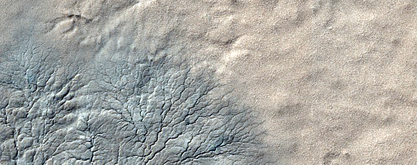 Monitor Seasonal Changes at South Polar Cracked and Gullied Site