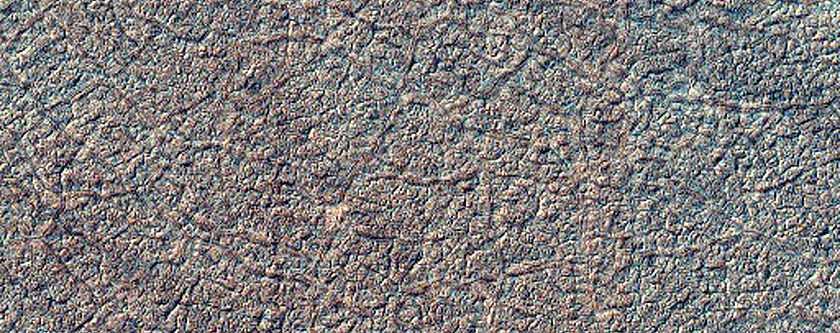 Seasonal Frost Distribution at Site of Context Camera Image