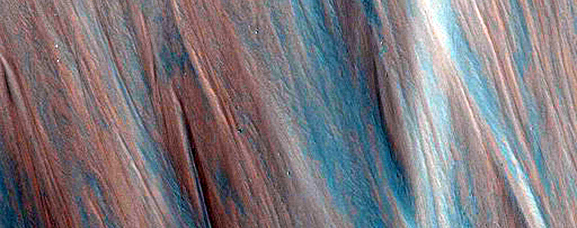 East Melas Chasma Landslide Slopes Monitoring