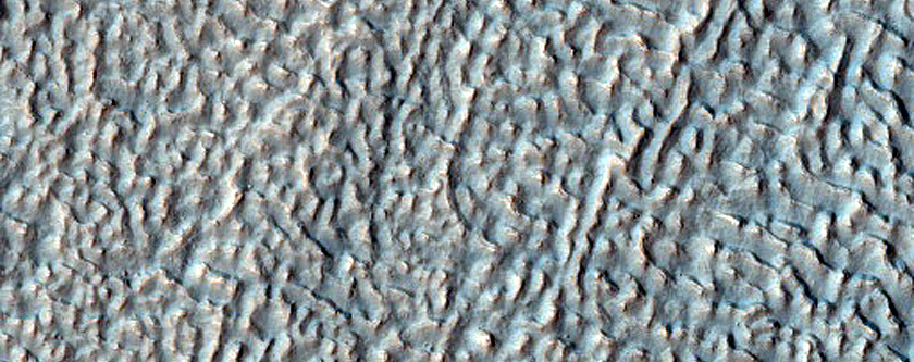 Gullies in Crater near Cruls Crater