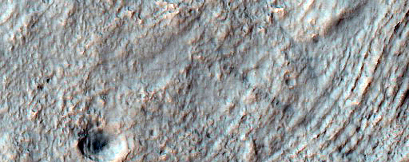 Fluvial Processes inside Crater