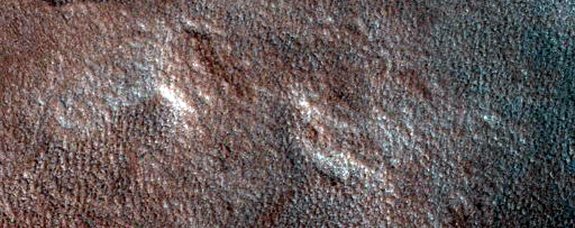Ice-Exposing Scarp in Milankovic Crater
