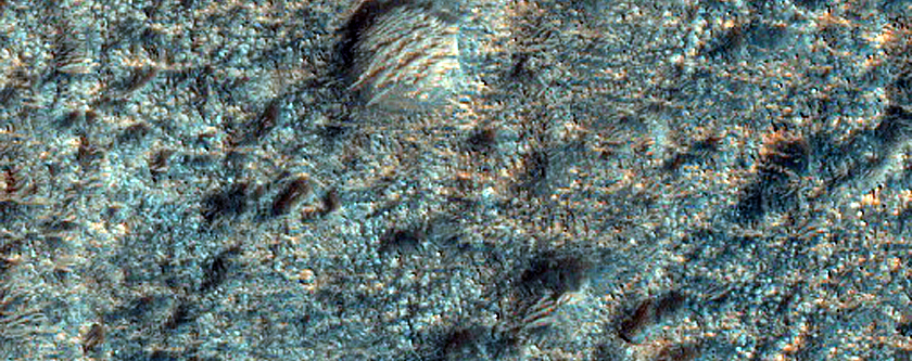 Mafic Minerals on Tyrrhena Terra Crater Floor
