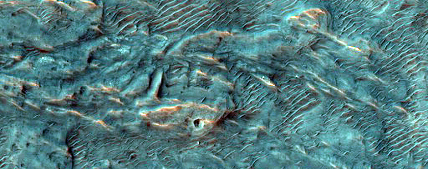 Floor of Saheki Crater