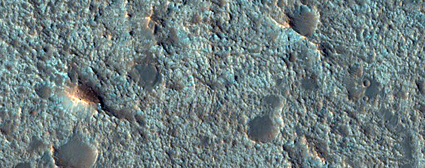 Bedrock Exposures in Eos Chasma