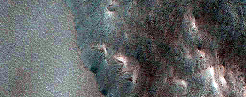 Ice-Exposing Scarp in Northern Hemisphere