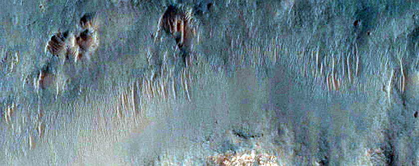 Gully Associated Light-Toned Material Monitoring