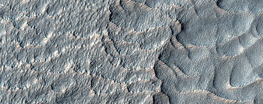 Possible Arete in North and South Debris Flows