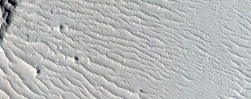 Pits in Arabia Terra Crater Floor