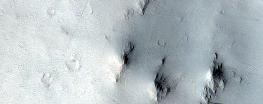 Distal Flow Deposits in Western Terra Sabaea