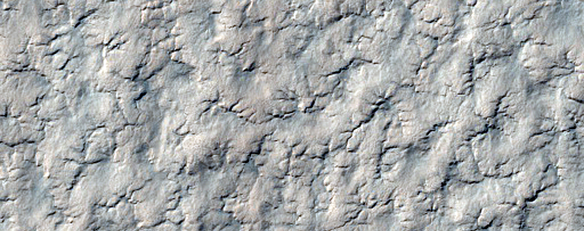 Crater on South Polar Layered Deposits