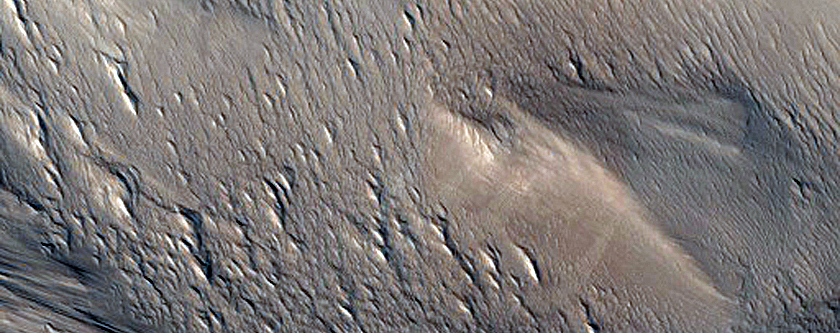 Ridges South of Lycus Sulci