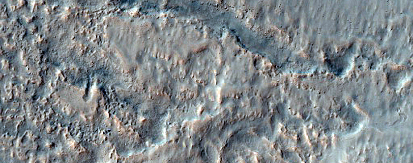 Small Channels Northeast of Copernicus Crater