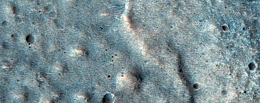 Ridge in Hadriacus Patera