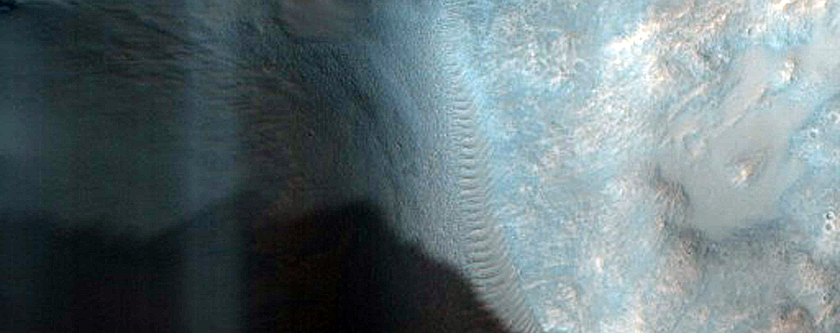 Searching for Frost on Steep Slopes