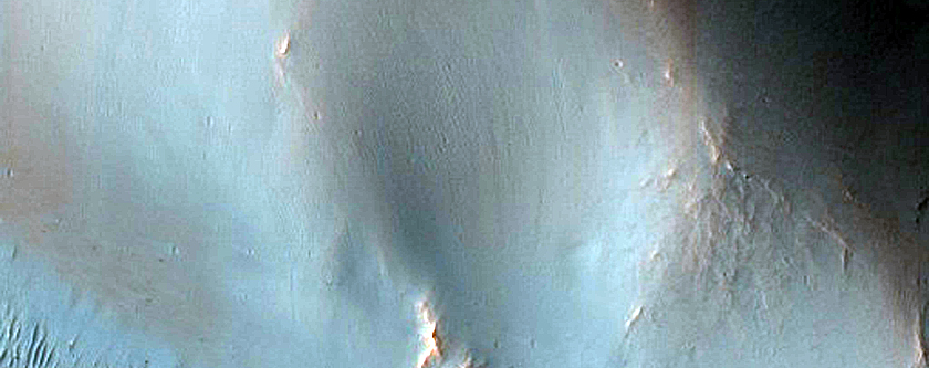 Hillslope Morphologies near Murray Crater