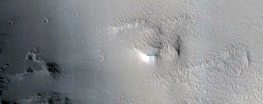 Terrain North of Tithonium Chasma
