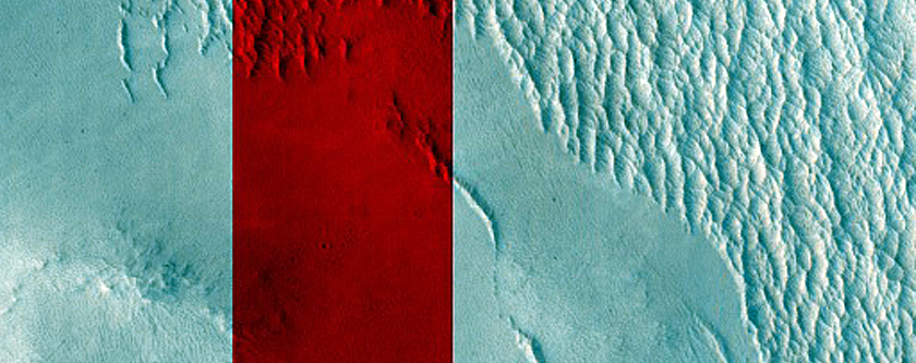 Southern Rim of Schiaparelli Crater