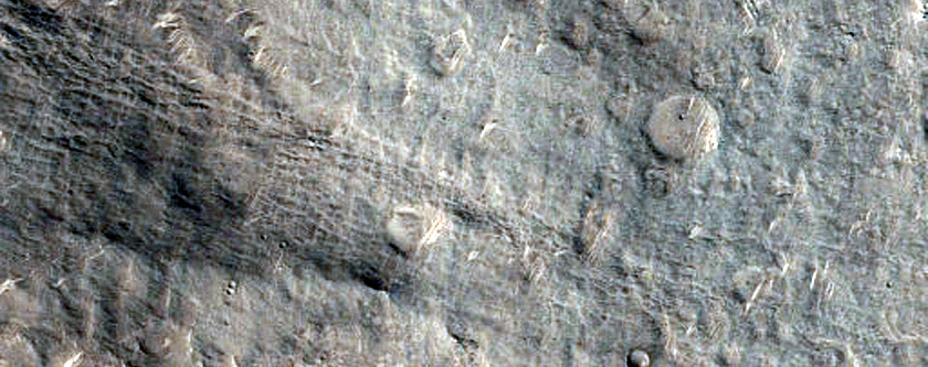 Large Impact Crater West of Nepenthes Mensae