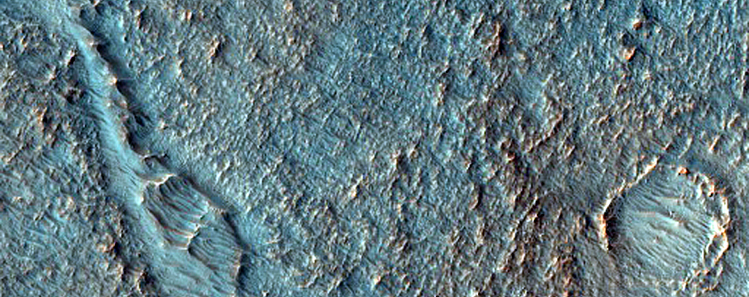 Landforms Northwest of Argyre Planitia