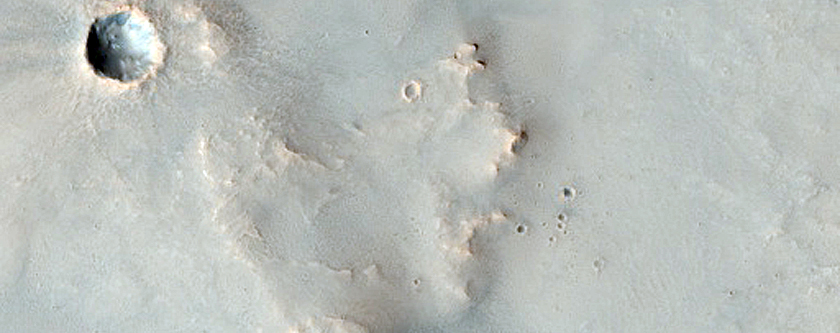 Scarp near Huygens Crater