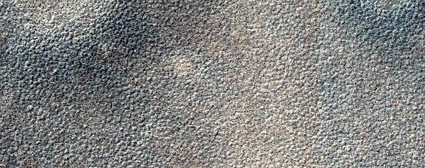 Location of Possible Shallow Ice Table
