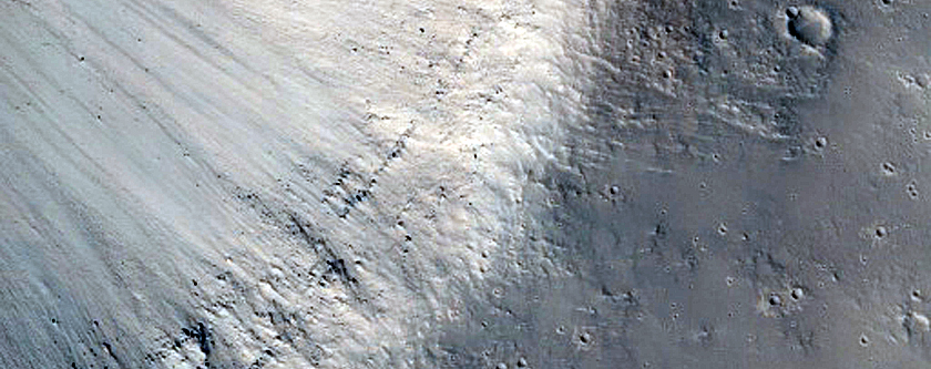 Channel and Crater in Southern Low Latitudes