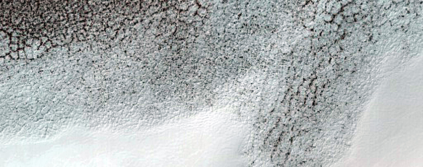 Possible Water Ice and Mesas