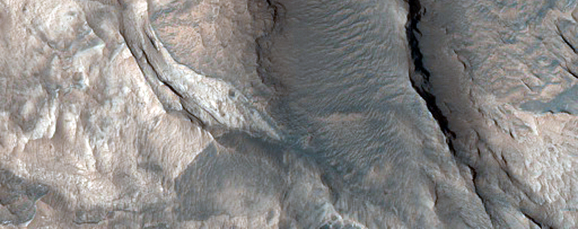 Layered Rocks of Ophir Mensa