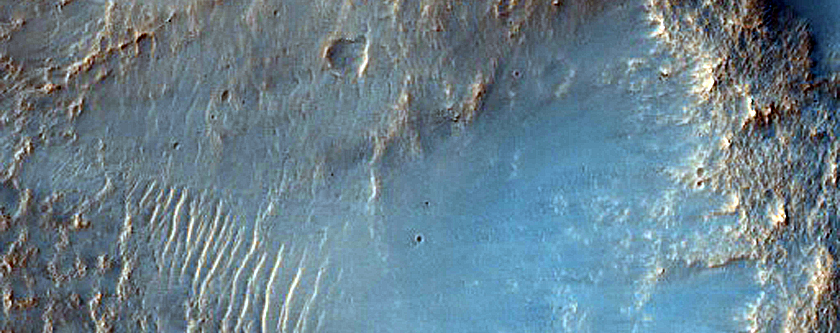 Terrain West of Columbus Crater