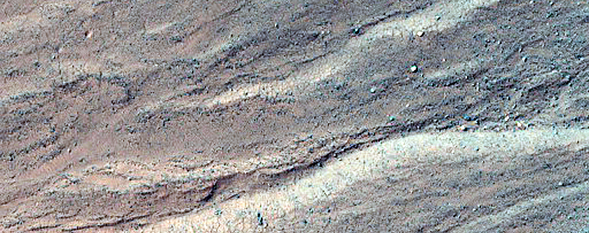 Gullied Crater Wall