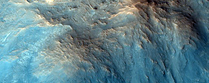 Rocky 8-Kilometer Impact Crater