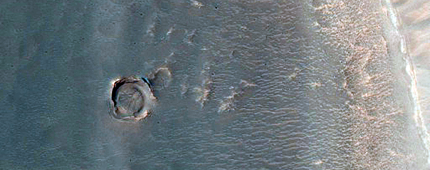 Steep Slope of Livny Crater