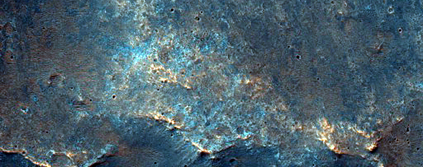 Channels near Huygens Crater